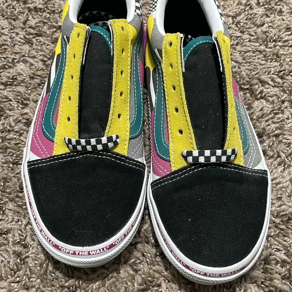 Colorful Patterned Old Skool Vans - Picture 3 of 6